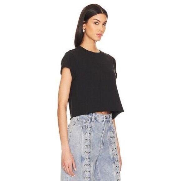 Free People x We The Free The Perfect Tee in Black NEW - Picture 1 of 8
